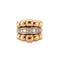 Bague 40 Bague Or Jaune Godronné Diamants 58 Facettes LOT 4081