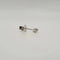 Boucles d'oreilles Boucle d’oreille puce or blanc 18 carat sertie d’un diamant navette 58 Facettes
