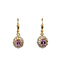 Boucles d'oreilles Boucles d’oreilles vintage en or jaune 14 carats et améthystes 58 Facettes 2788