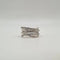 Bague 54 Bague or blanc 18 carats sertie de diamants 58 Facettes