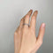 Bague 55 Alliance or blanc diamants 58 Facettes 160142R