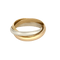 Bague 59 Cartier - Bague Trinity vintage en or trois couleurs 18k 58 Facettes DADB-08
