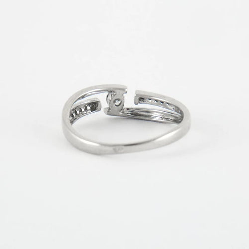 Bague 52 Bague Or blanc diamants 58 Facettes