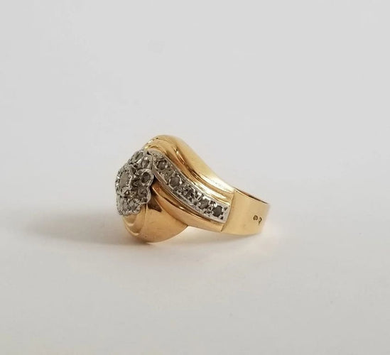 Bague 56 Bague tourbillon diamants 0.56 carats 58 Facettes