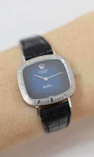 Montre ROLEX - Montre femme Cellini, réf. 4082/9, or blanc 18 carats, Circa 1970 58 Facettes RO-100