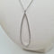 Collier Collier poire or blanc 18 carats serti de diamants naturels 58 Facettes