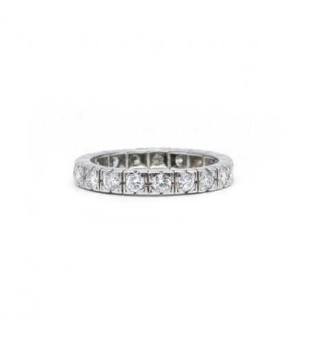 Bague 52 / Blanc/Gris / Platine 950 Alliance Platine & Diamants 58 Facettes 210221R