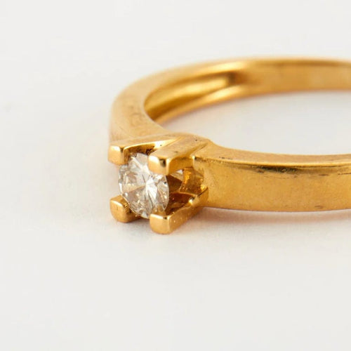 Bague 52 Bague en Or jaune & diamants 58 Facettes