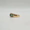 Bague 54 Bague or jaune 18 carats sertie d’émeraudes navettes et diamants naturels 58 Facettes