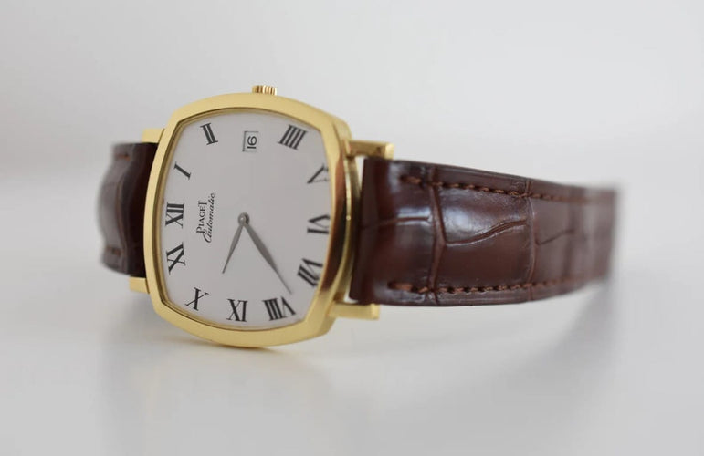 Montre PIAGET - Montre "Coussin" automatique, réf. 13406, or jaune, vers 1978 58 Facettes PIA-100