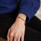 Bracelet Longueur : 17.7 cm / Jaune / Or 750 Bracelet Fin XIXème Or perles et diamants 58 Facettes 190157R