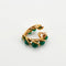 Boucles d'oreilles BOUCHERON - Demie-parure Or Jaune et Chrysoprases 58 Facettes