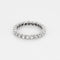 Bague 52 Alliance américaine en or blanc et diamants 58 Facettes CAN1473
