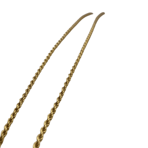 Collier Collier maille corde en or jaune 18 carats 11,13 g 58 Facettes 250189