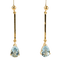 Boucles d'oreilles Boucles d'oreilles pendantes en or 750 et aigues-marines 2,0 ct 58 Facettes 2537