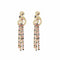 Boucles d'oreilles Boucles d'oreilles note de musique en or rose 18k et saphirs 58 Facettes N2984