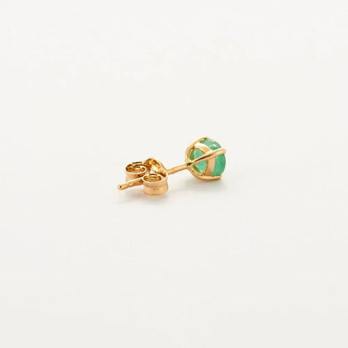 Boucles d'oreilles Boucles d'oreilles clous or jaune Emeraudes 58 Facettes