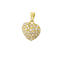 Pendentif Pendentif cœur en or jaune 18 carats et diamants 58 Facettes 33720