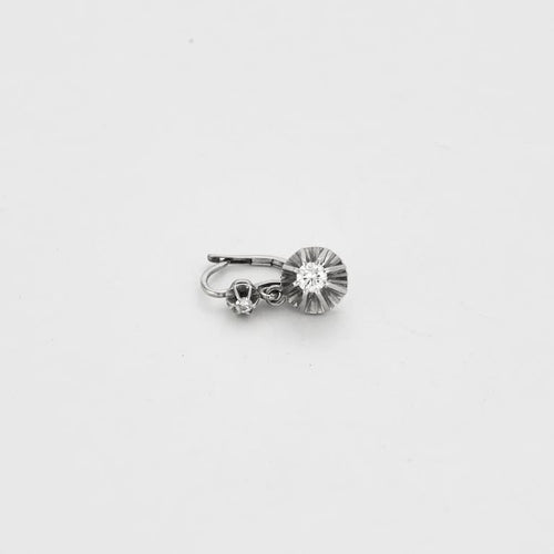 Boucles d'oreilles Boucles d’oreilles Or blanc Diamants 58 Facettes