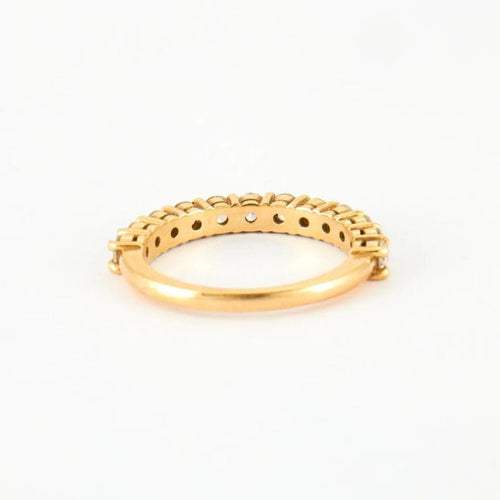 Bague 52 Bague Or jaune pavage Diamants 58 Facettes