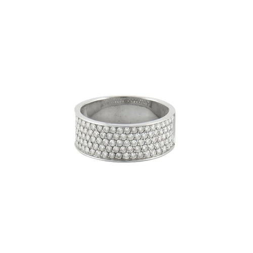 Bague 63 Bague en or blanc & diamants 58 Facettes