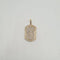Pendentif Pendentif plaque or jaune serti de diamants 58 Facettes