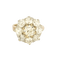 Bague 51 Bague Marguerite en or jaune 18k et diamants 58 Facettes LJ 25-301
