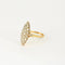 Bague 63 Bague Marquise or jaune et diamants 58 Facettes ANG0447