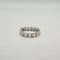 Bague 53 Bague articulée or blanc sertie de diamants baguettes 58 Facettes