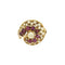 Bague 55 Bague tourbillon en or jaune 18k et rubis, diamants 58 Facettes PL02