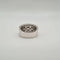Bague 53 Bague or blanc sertie de diamants baguettes et ronds 58 Facettes