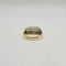 Bague 54 Bague or jaune 18 carats sertie d’émeraudes navettes et diamants naturels 58 Facettes