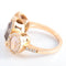 Bague 54 Bague trilogie quartz fumé et pavage diamants 58 Facettes