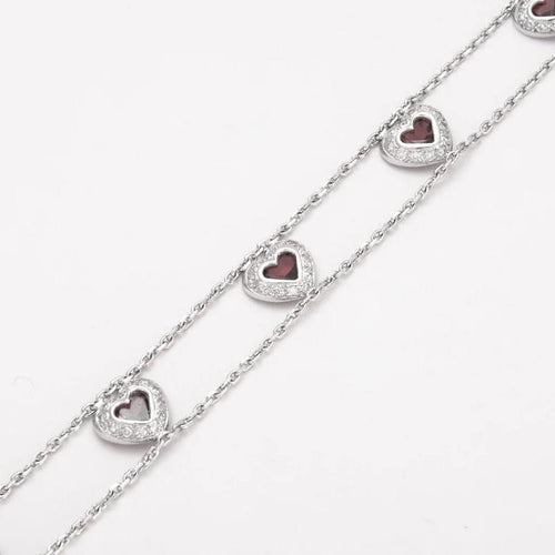 Bracelet Bracelet en Or gris, améthystes 58 Facettes