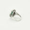 Bague 53.5 Bague or gris, émeraude et diamants 58 Facettes 58FC158