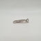 Bague 49 Solitaire or blanc serti d'un diamant 58 Facettes