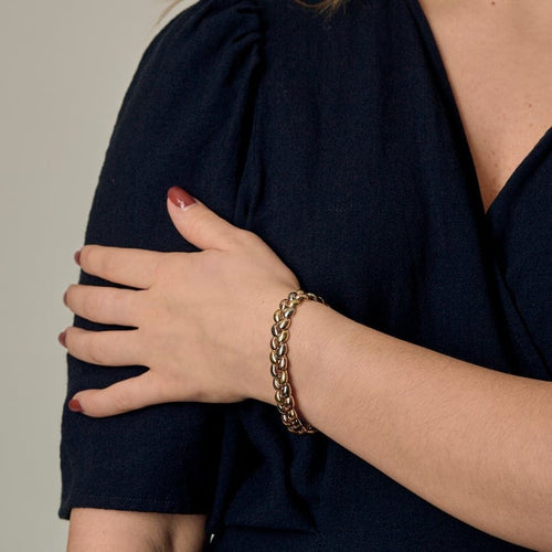 Bracelet Poiray - Tresse - Bracelet trois ors 58 Facettes BRI0033