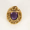 Pendentif Broche pouvant former Pendentif en Or jaune, améthyste et pierres décoratives de couleurs 58 Facettes ROM1768