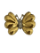 Broche Broche Papillon or jaune et blanc diamants 58 Facettes 5656