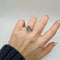 Bague 53.5 Bague solitaire or blanc diamant naturel LFG 58 Facettes