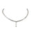 Collier Collier tennis centre marquise or blanc 58 Facettes N321