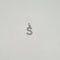 Pendentif Pendentif "S" or blanc diamants 58 Facettes
