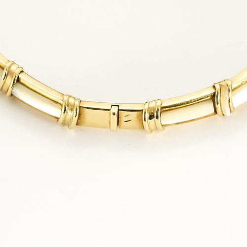 Collier Arfan Paris - Collier ras de cou en or jaune, nacre, citrines et saphirs 58 Facettes ENG11607