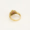 Bague 53 Bague en or jaune rubis de synthèse et diamants 58 Facettes ROD4447X2