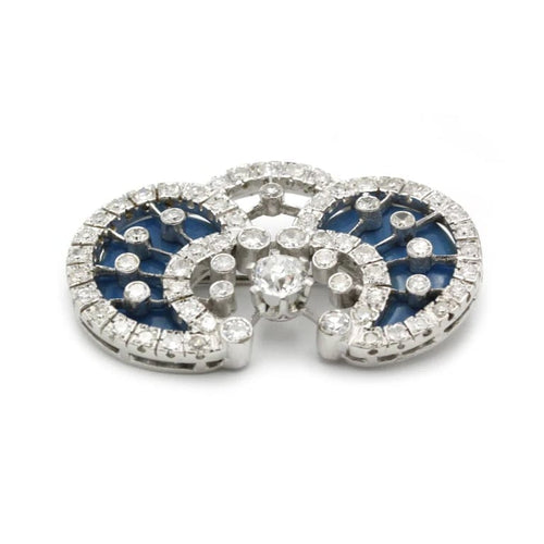 Broche Broche - Or, Diamants et Email 58 Facettes 230207R