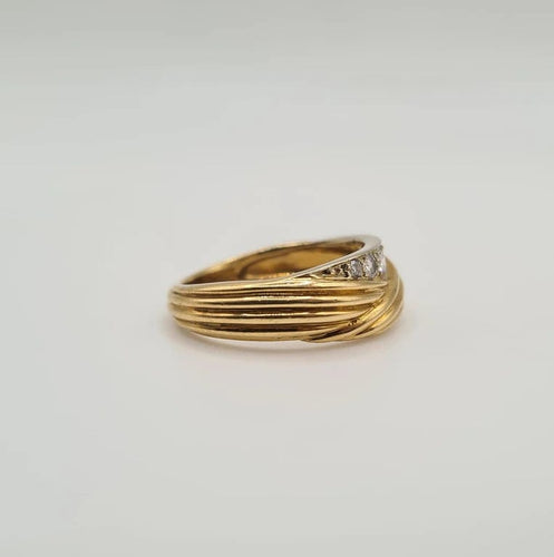 Bague 54 Bague or jaune diamants 58 Facettes