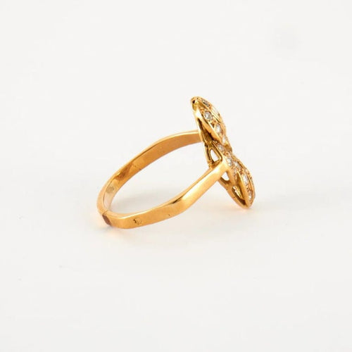 Bague 57 Bague en Or jaune & diamants 58 Facettes