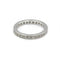 Bague 56 Alliance or blanc diamants 58 Facettes 220508R