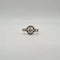 Bague 54 Bague or blanc, platine, diamants taille ancienne 58 Facettes