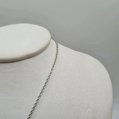 Collier Collier fleur or blanc 18 carats serti de diamants naturels 58 Facettes